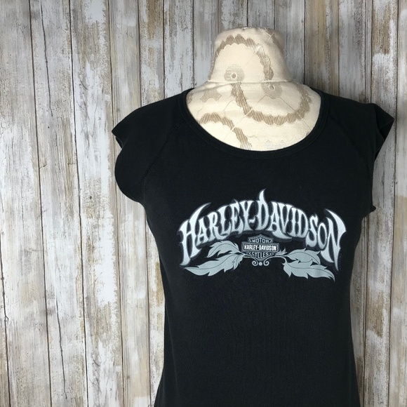 Harley-Davidson Tops - Harley-Davidson Vintage Black Graphic T-Shirt XS-S